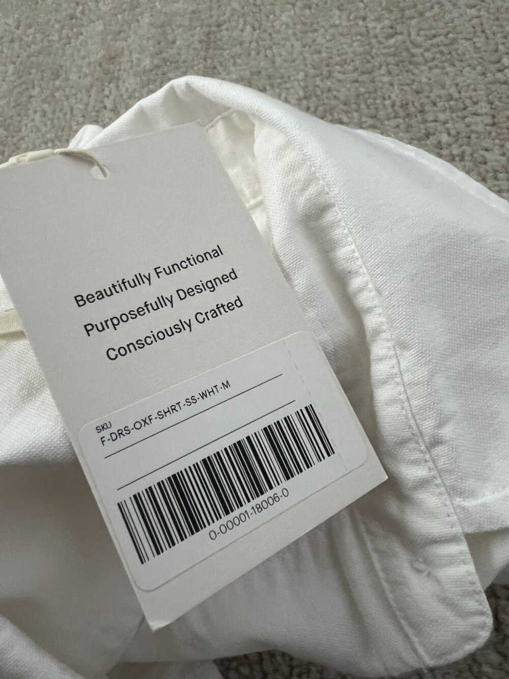 NWT Everlane Oxford Short Sleeve Shirt Dress M White Cotton Summer - Picture 7 of 10